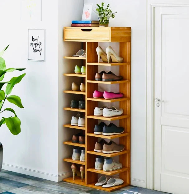 Wooden Shoe Rack
