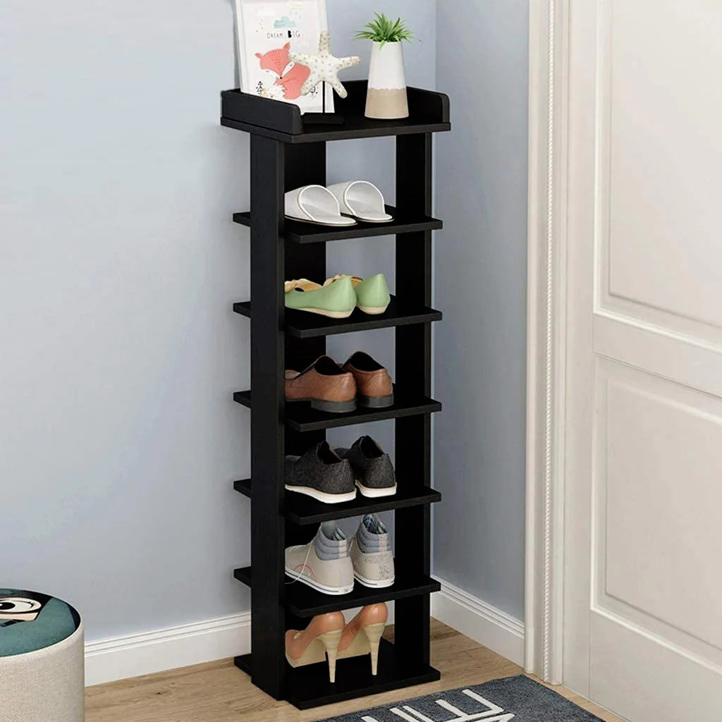Modern Shoe Rack Organizer, Space Saving Shoes Storage, Wooden Shoes Racks