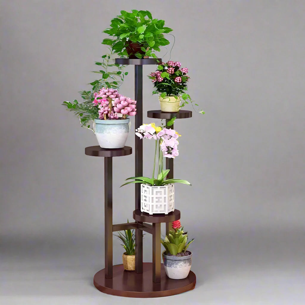 Minimalist Wooden Flower Plant Stand for Living Room/ Office