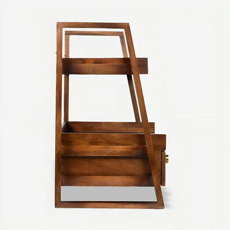 Wooden Versatile Kitchen Organizer Rack with Drawer