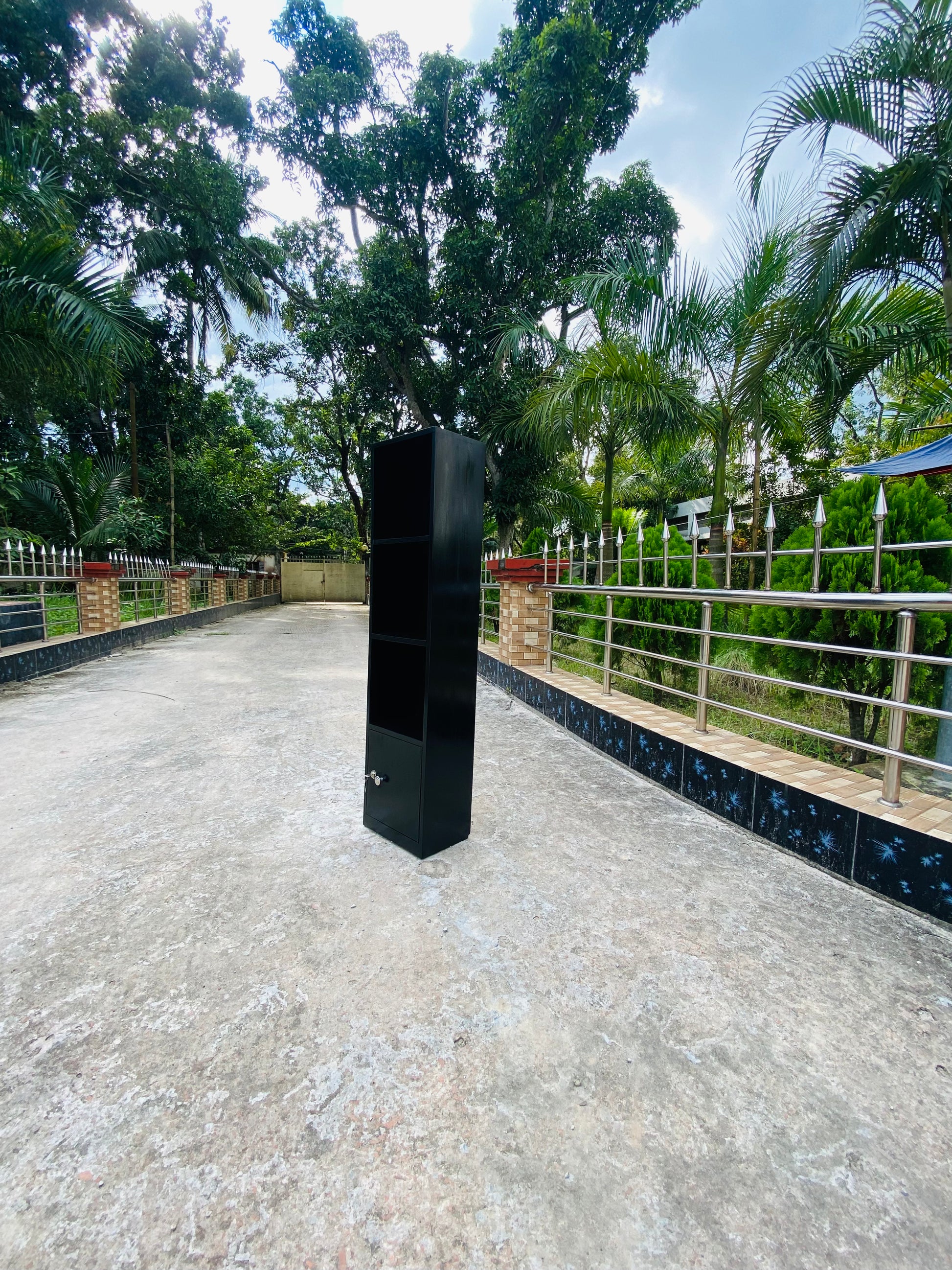 Wooden Book self with lock