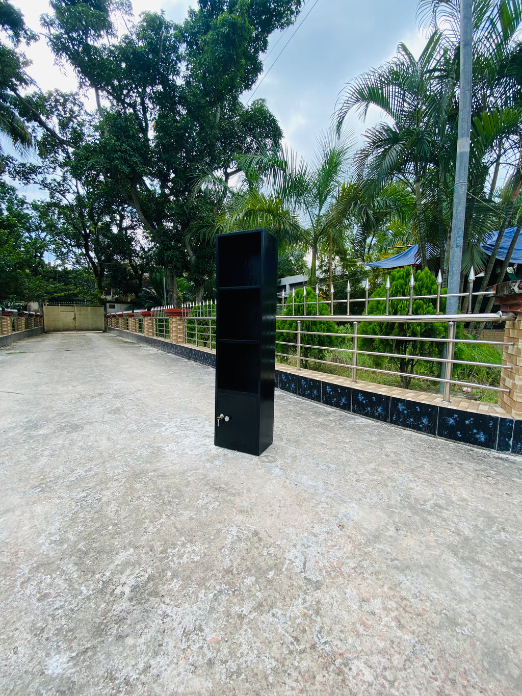 Wooden Book self with lock