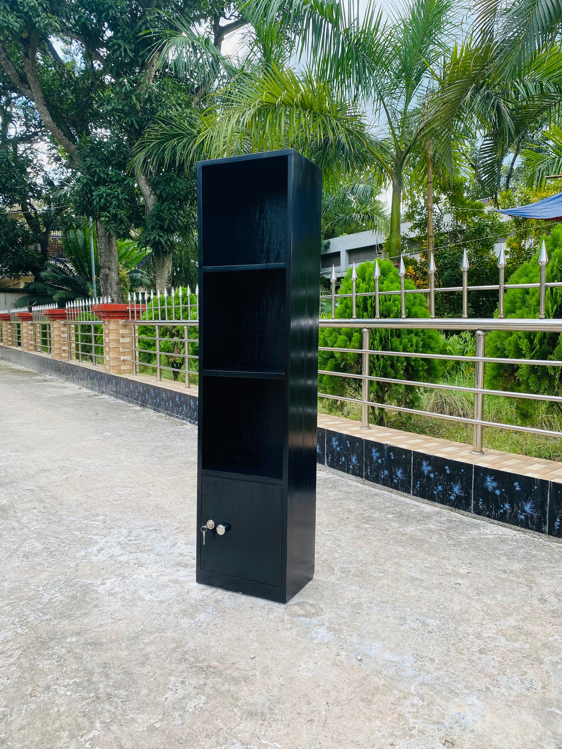 Wooden Book self with lock