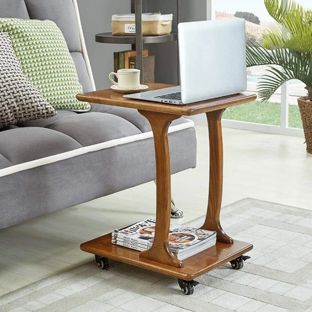 Modern Bedside Coffee Table | Wooden Bedside Tea Table | Bedside Laptop Table