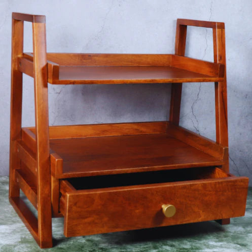 Wooden Versatile Kitchen Organizer Rack with Drawer